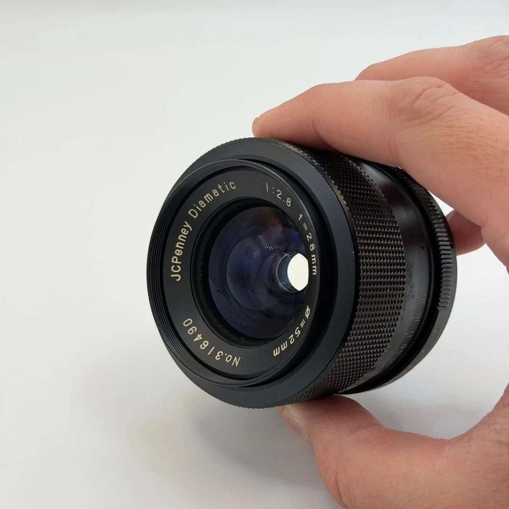 JCPenney Diamatic 28mm f2.8 M42 Wide Angle Prime Lens 52mm Filter No. 316490
